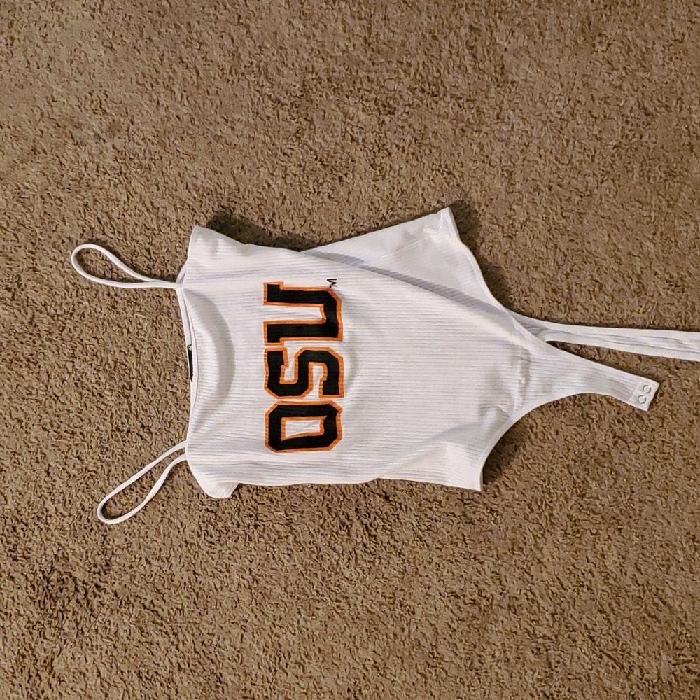 OSU white bodysuit